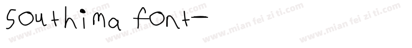 southima font字体转换